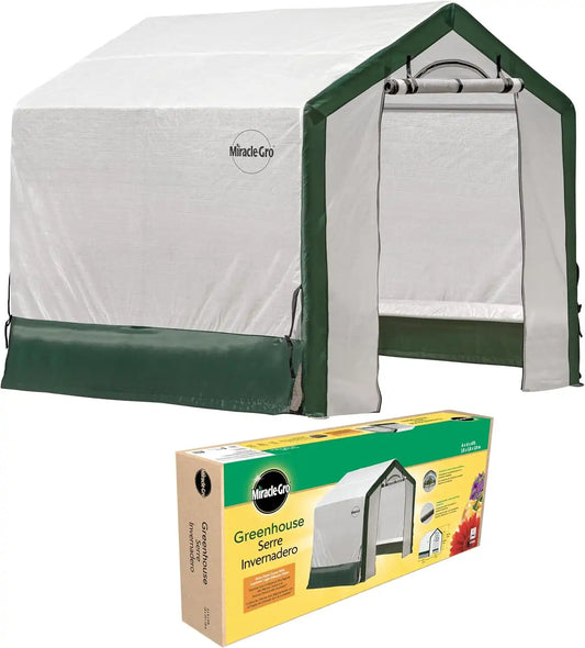 Miracle-Gro Walk-in Outdoor Greenhouse, Clear, 6 x 6 x 6 ft