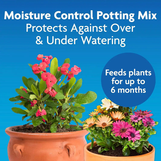 Miracle-Gro Moisture Control Potting Mix - Plant Soil For Container Plants, Protects against Over- and Under-Watering, 8 qt. (3-Pack)