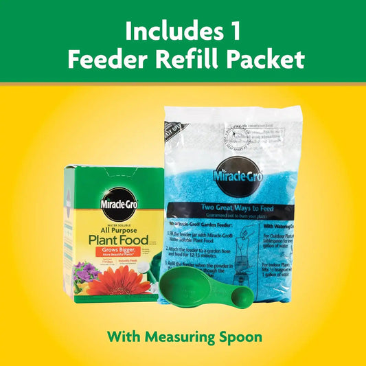 Miracle-Gro Water Soluble All Purpose Plant Food - Fertilizer for All Indoor or Outdoor Plants Including Roses, Flowers, Vegetables, Houseplants, Trees, and Shrubs, 1.5 lbs. (Pack of 6)