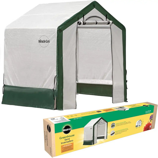 Miracle-Gro Walk-in Indoor/Outdoor Greenhouse, Clear, 6 x 4 x 6 ft