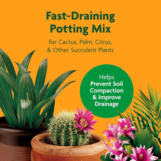 Miracle-Gro Cactus, Palm & Citrus Potting Mix, 8 qt., 3-Pack